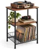 Relaxdays Plattenspieler Tisch, 3 Ebenen, Industrial, Produktbild-Vorschau 1