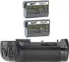 Batteriegriff Set für Nikon D800 D810 wie MB-D12 + 2x Produktbild-Vorschau 1