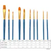 50 STÜCKE Nylonhaar Pinsel Set Künstler Pinsel Lot Mehrere Produktbild-Vorschau 8