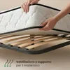 Rete Letto in Metallo con Pistoni a Gas 28 Doghe Divisibile Anteprima dell’immagine prodotto 5