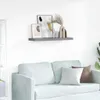 vidaXL Závěsná police Grey 80x23,5x3,8 cm MDF Náhled obrázku produktu 1