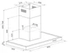 Klarstein Darya, nástěnná digestoř, EEK A, 60 cm, 310 m³/h Náhled obrázku produktu 9