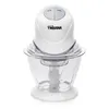 A white electric food chopper with a clear plastic bowl, set against a white background. Produktbild-Vorschau