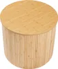 A round bamboo coffee table shown from a high angle. Náhľad obrázku produktu