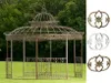 CLP XXL Gazebo Romantico rotondo 500 cm, bronzo Anteprima dell’immagine prodotto 2