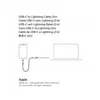 Cavo Apple iPhone USB-C a Lightning da 2 m Cavo di ricarica Anteprima dell’immagine prodotto 3