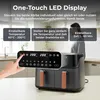 KLAMER Heißluftfritteuse Duo 9 L – Doppelkammer Airfryer Produktbild-Vorschau 5