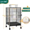 Yaheetech Vogelkäfig mit Rollen Vogelvoliere 79 cm hoch, Produktbild-Vorschau 4