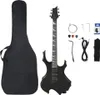vidaXL Elektrická gitara pre začiatočníkov s taškou Black Náhľad obrázku produktu 1