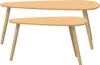 vidaXL 2-tlg. Couchtisch-Set Massivholz Kiefer Braun Produktbild-Vorschau 5