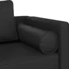 vidaXL Chaise longue avec coussin Noir Similicuir Voir les images du produit 6