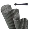 A rolled-up privacy screen and a bundle of zip ties on a white background. Podgląd zdjęcia produktu