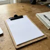 Clipboard Holzunterlage A5 EICHE mit SCHWARZEM Clip für Produktbild-Vorschau 2