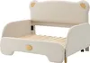 A child's bed with a headboard shaped like bear ears, on a white background. Anteprima dell’immagine prodotto