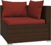 The Living Store 10-tlg. Garten-Lounge-Set mit Kissen Braun Produktbild-Vorschau 6