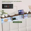 Łóżko tapicerowane 140x200 cm z portem USB, łóżko z Podgląd zdjęcia produktu 6