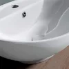doporro Lavabo vasque à poser blanc 59cm lave main Voir les images du produit 4