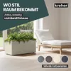 Kreher® XL Pflanzkasten „Millennium“ 78x39x39 cm – 73L Produktbild-Vorschau 3