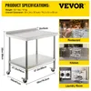 Tavolo da preparazione in acciaio inox VEVOR, 30 x 24 x 35 Anteprima dell’immagine prodotto 7