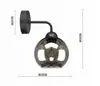 LUXOLAR Wandlampe LED Glasschirmen Schwarz E27 60W - Produktbild-Vorschau 5