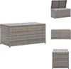 vidaXL Záhradný box z polyratanu 100x50x50 cm sivý - Náhľad obrázku produktu 1