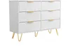 Cassettiera con 6 cassetti, 100x34x73 cm, credenza, mobile Anteprima dell’immagine prodotto 4