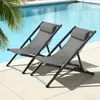 Mondeer Chaise longue pliante 2 pièces, maille respirante Voir les images du produit 3