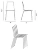 Moderne Design Stühle Lollipop Grand Soleil mit Stahlbeinen Produktbild-Vorschau 5