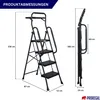 Profi-Trittleiter klappbar mit  | mit Handbügel und Produktbild-Vorschau 2