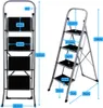 A diagram showing the dimensions of a folding metal ladder. Náhled obrázku produktu