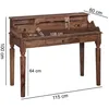 A wooden desk with dimensions indicated by measurement lines and text. Produktbild-Vorschau