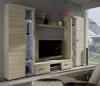 Wohnzimmer – Set Schrankwand Medienwand RUMBA XL eiche Produktbild-Vorschau 1
