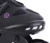 A close-up view of the toe area of a black inline skate. Podgląd zdjęcia produktu