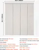 A diagram showing panel blinds with dimensions and product specifications. Produktbild-Vorschau