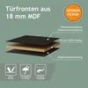 Waschbecken mit Unterschrank 40 cm Schwarz – JINDOLI Produktbild-Vorschau 6