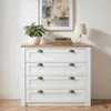 Kommode BOLTON aus Massivholz in weiß/braun, Sideboard mit Produktbild-Vorschau 5