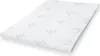A white mattress topper with a subtle pattern is shown on a white background. Náhled obrázku produktu