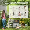 PawHut Niche pour chien extérieur en bois, avec terrasse et Voir les images du produit 7