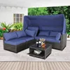 Outdoor Sofa Eleni Braun/Blau Produktbild-Vorschau 3