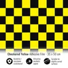 Klebefolie für Car Wrapping Schachspiel Gelb Schwarz 35 x Produktbild-Vorschau 1