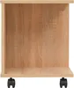 vidaXL Bočný stolík s kolieskami 50 × 35 × 42 cm Dub hnedý Náhľad obrázku produktu 3