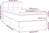 vidaXL Boxspringbett mit Matratze & LED Hellgrau 90x200 cm Produktbild-Vorschau 7