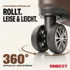 ONBEST Hartschalen Koffer Set | 4-teilig | Braun | mit Produktbild-Vorschau 10