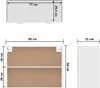 vidaXL Hängeschrank Weiß 80x31x60 cm Holzwerkstoff - Produktbild-Vorschau 9
