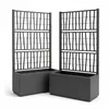 BigDean 2X Blumenkasten mit Rankgitter Pflanzkasten 80x36x Produktbild-Vorschau 8