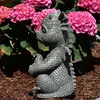 Süsser Gartendrache Yoga Drache Figur Gartenfigur 27 cm Produktbild-Vorschau 11