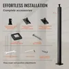 SucceBuy słupek poręczy kablowej, 36" x 2" x 2" stalowy Podgląd zdjęcia produktu 6
