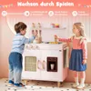 Dřevěná kuchyňka na hraní s úložným prostorem, světlem a Náhled obrázku produktu 3
