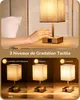EDISHINE Lampe de table, set de 2 lampes à variateur Voir les images du produit 3