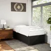 vidaXL Bettgestell Schwarz 100x200 cm Kunstleder Produktbild-Vorschau 2
